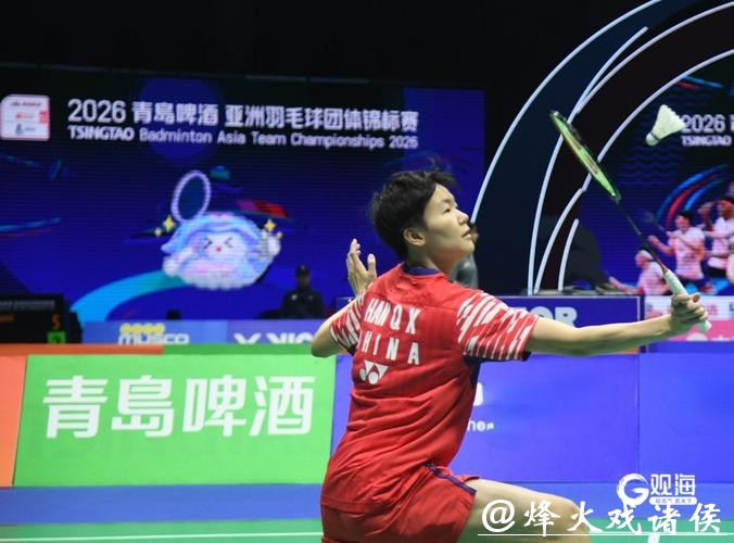 中国羽毛球女队战胜印度队 晋级亚团赛四强